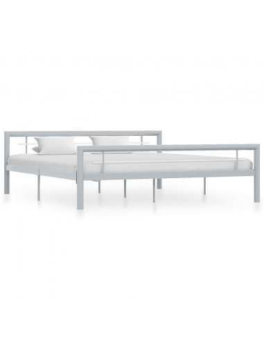 Giroletto Grigio e Bianco in Metallo 180x200 cm