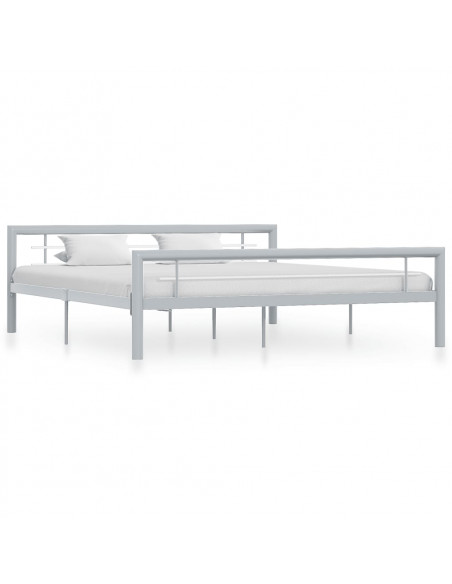 Giroletto Grigio e Bianco in Metallo 180x200 cm