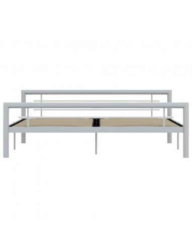 Giroletto Grigio e Bianco in Metallo 180x200 cm