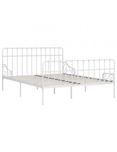 Giroletto con Doghe Bianco in Metallo 200x200 cm