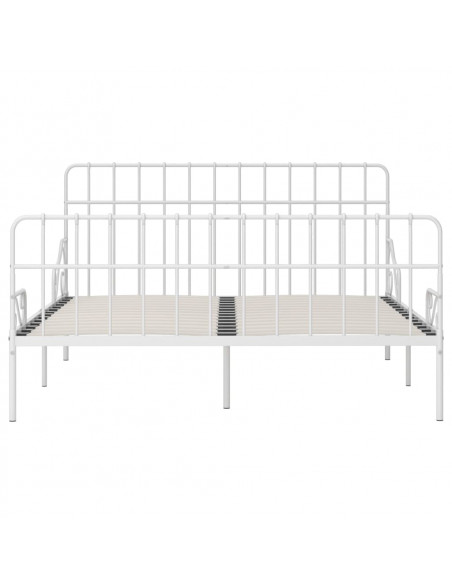 Giroletto con Doghe Bianco in Metallo 200x200 cm