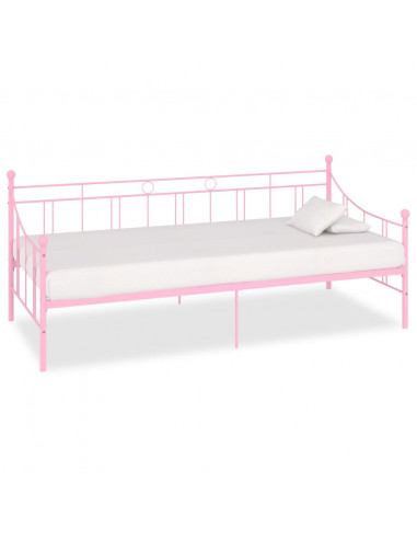 Telaio Divano Letto Rosa in Metallo 90x200 cm