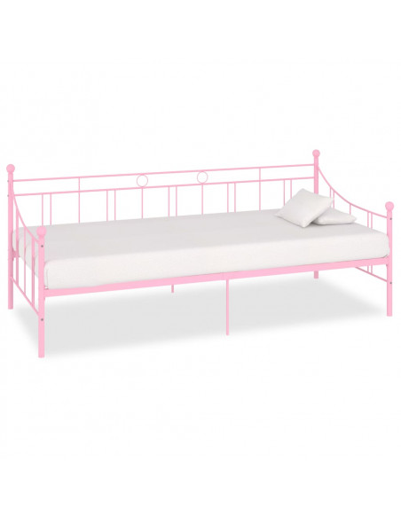 Telaio Divano Letto Rosa in Metallo 90x200 cm