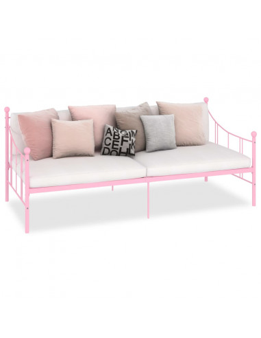 Telaio Divano Letto Rosa in Metallo 90x200 cm