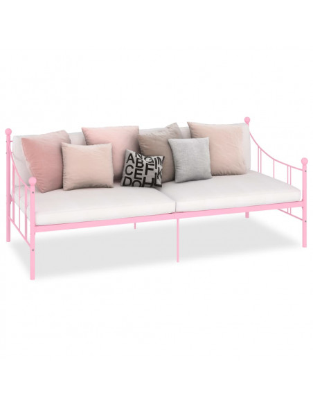 Telaio Divano Letto Rosa in Metallo 90x200 cm