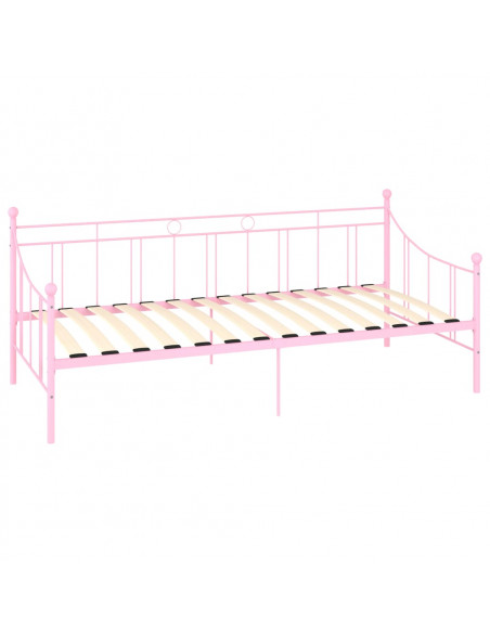 Telaio Divano Letto Rosa in Metallo 90x200 cm