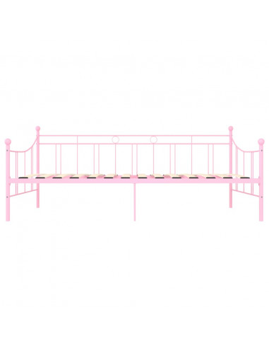 Telaio Divano Letto Rosa in Metallo 90x200 cm