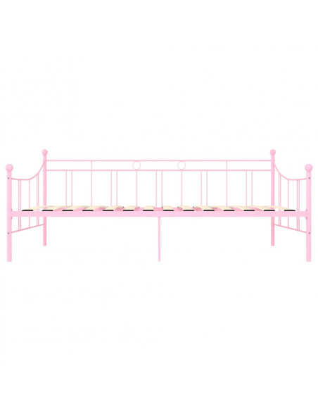 Telaio Divano Letto Rosa in Metallo 90x200 cm