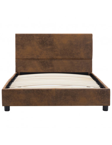 Giroletto Marrone in Similpelle Scamosciata 100x200 cm