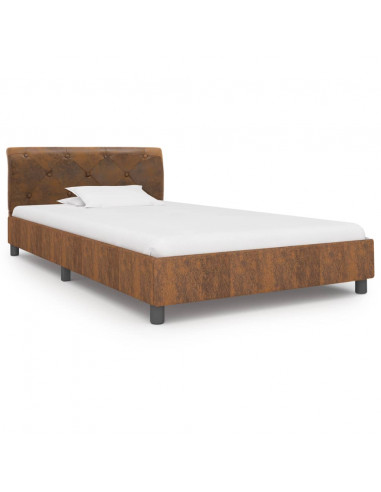 Giroletto Marrone in Similpelle Scamosciata 100x200 cm