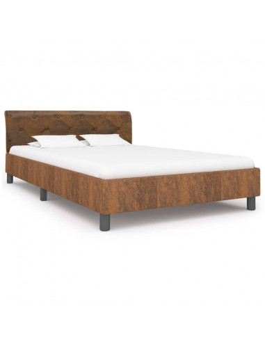 Giroletto Marrone in Similpelle Scamosciata 120x200 cm