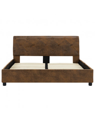 Giroletto Marrone in Similpelle Scamosciata 120x200 cm