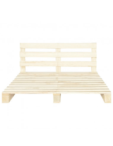Giroletto in Pallet di Legno Massello di Pino 160x200 cm