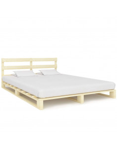 Giroletto in Pallet di Legno Massello di Pino 200x200 cm 2