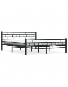 Giroletto Nero in Acciaio 160x200 cm 2