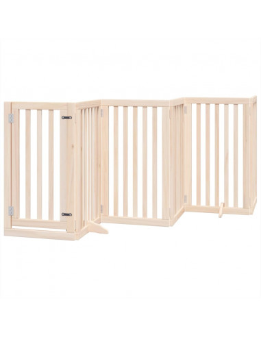 Cancello per Cani Porta Pieghevole 12 Pannelli 300 cm in Pioppo