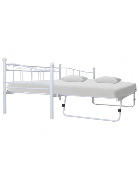 Giroletto Bianco in Acciaio 180x200/90x200 cm