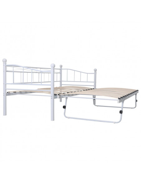 Giroletto Bianco in Acciaio 180x200/90x200 cm