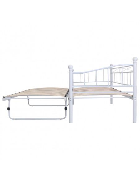 Giroletto Bianco in Acciaio 180x200/90x200 cm