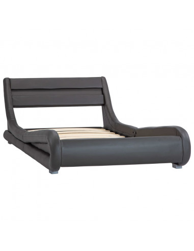 Giroletto con LED Grigio in Similpelle 100x200 cm