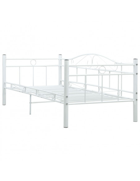 Telaio Divano Letto Bianco in Metallo 90x200 cm