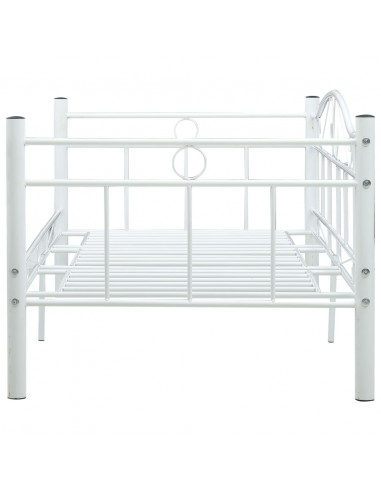 Telaio Divano Letto Bianco in Metallo 90x200 cm