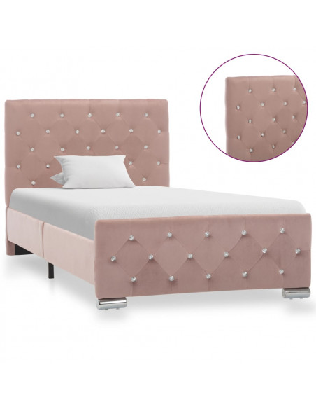 Giroletto Rosa in Velluto 90x200 cm
