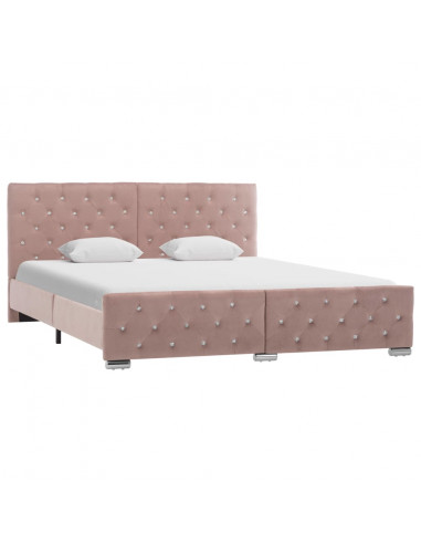 Giroletto Rosa in Velluto 160x200 cm