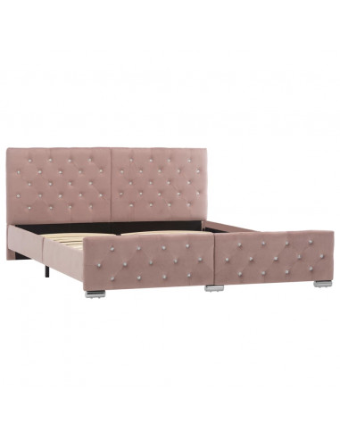 Giroletto Rosa in Velluto 160x200 cm