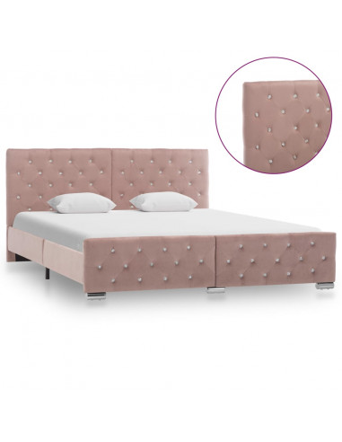 Giroletto Rosa in Velluto 160x200 cm