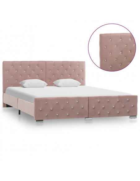 Giroletto Rosa in Velluto 160x200 cm