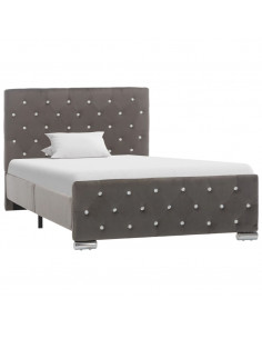 Giroletto Grigio in Velluto 100x200 cm 2