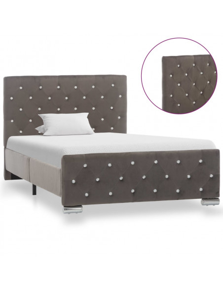 Giroletto Grigio in Velluto 100x200 cm
