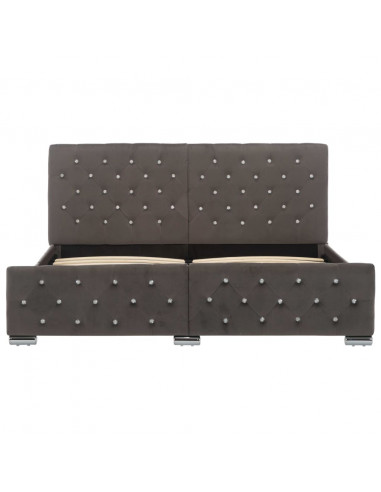 Giroletto Grigio in Velluto 160x200 cm