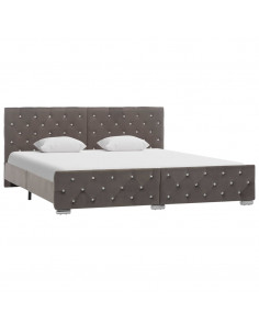 Giroletto Grigio in Velluto 180x200 cm 2