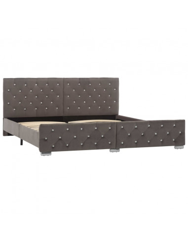 Giroletto Grigio in Velluto 180x200 cm