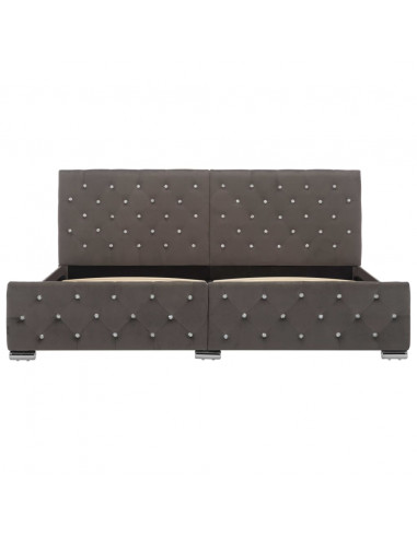 Giroletto Grigio in Velluto 180x200 cm