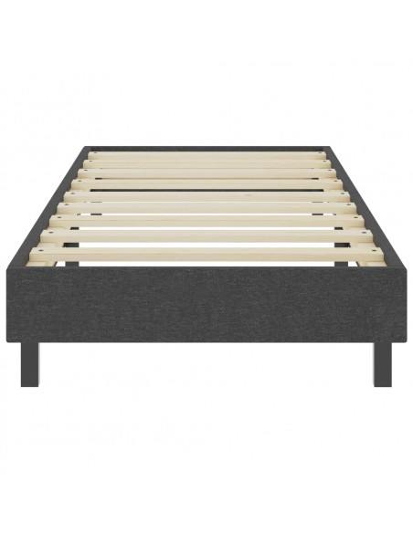Letto a Molle Grigio in Tessuto 80x200 cm