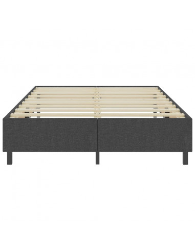 Letto a Molle Grigio in Tessuto 180x200 cm