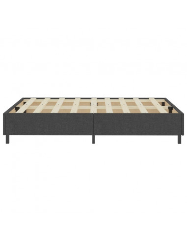 Letto a Molle Grigio in Tessuto 180x200 cm