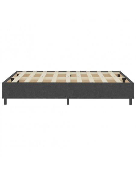 Letto a Molle Grigio in Tessuto 180x200 cm