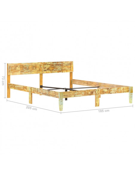 Giroletto in Legno Massello di Recupero 180x200 cm
