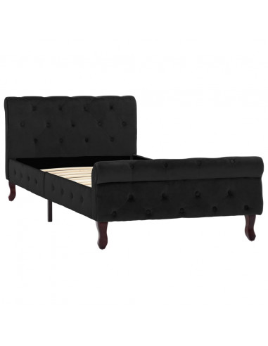 Giroletto Nero in Velluto 90x200 cm