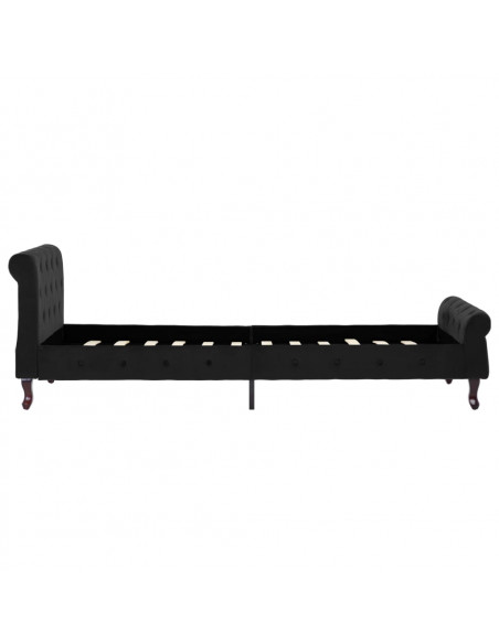 Giroletto Nero in Velluto 90x200 cm