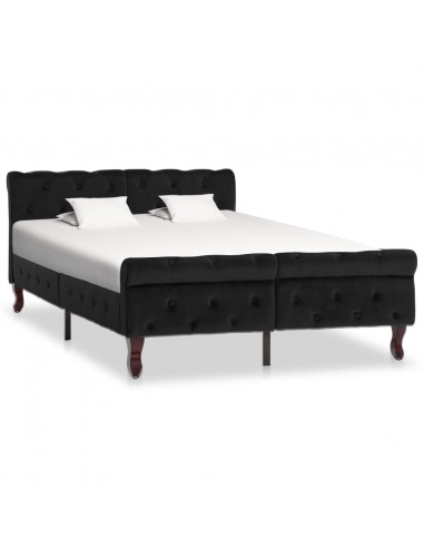 Giroletto Nero in Velluto 120x200 cm