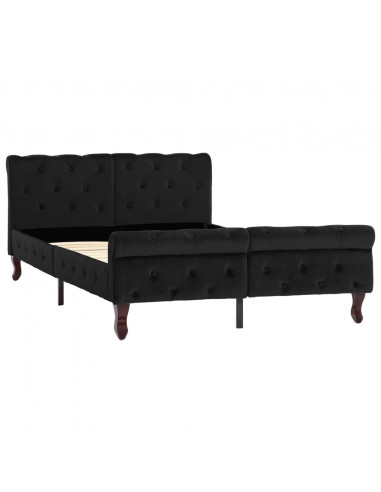 Giroletto Nero in Velluto 120x200 cm