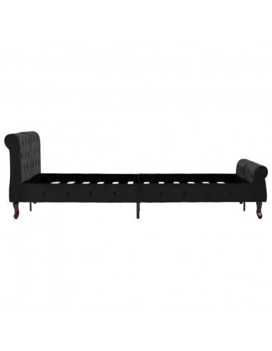 Giroletto Nero in Velluto 120x200 cm