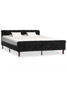 Giroletto Nero in Velluto 160x200 cm 2