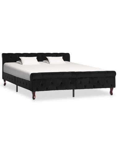 Giroletto Nero in Velluto 160x200 cm