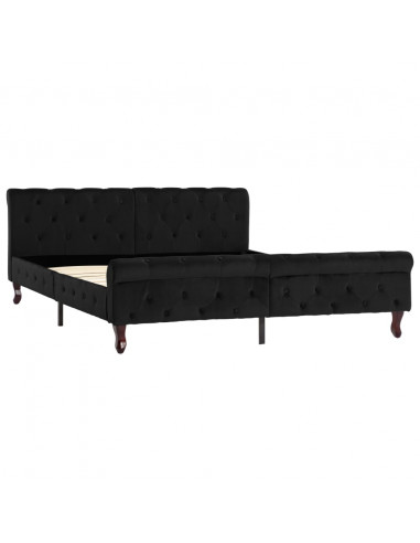 Giroletto Nero in Velluto 160x200 cm